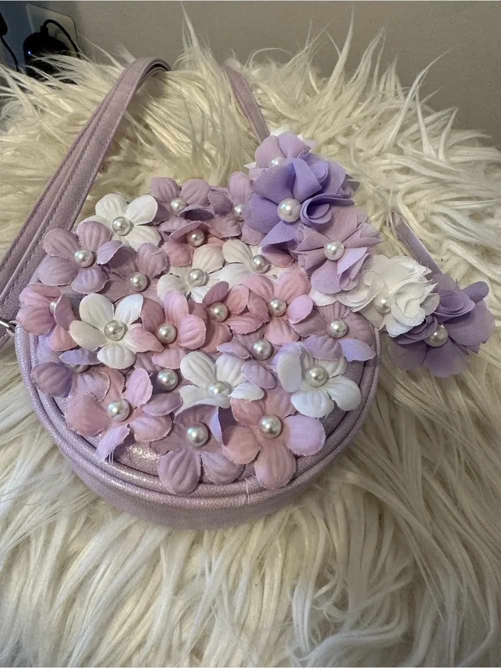 Gymboree Girls Floral Dress with Flower Crossbody Bag & Headband
